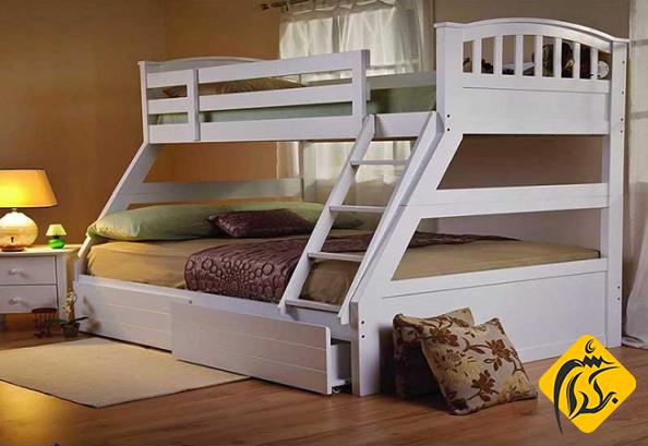 فروش عمده تخت دو طبقه چوبی پسرانه