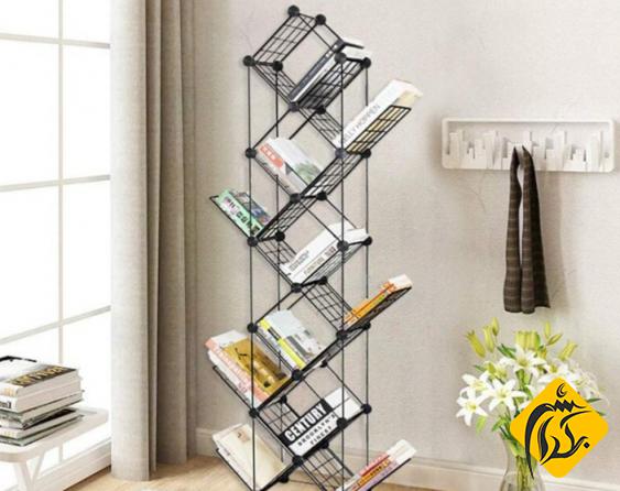ابعاد کتابخانه فلزی طبقه ای